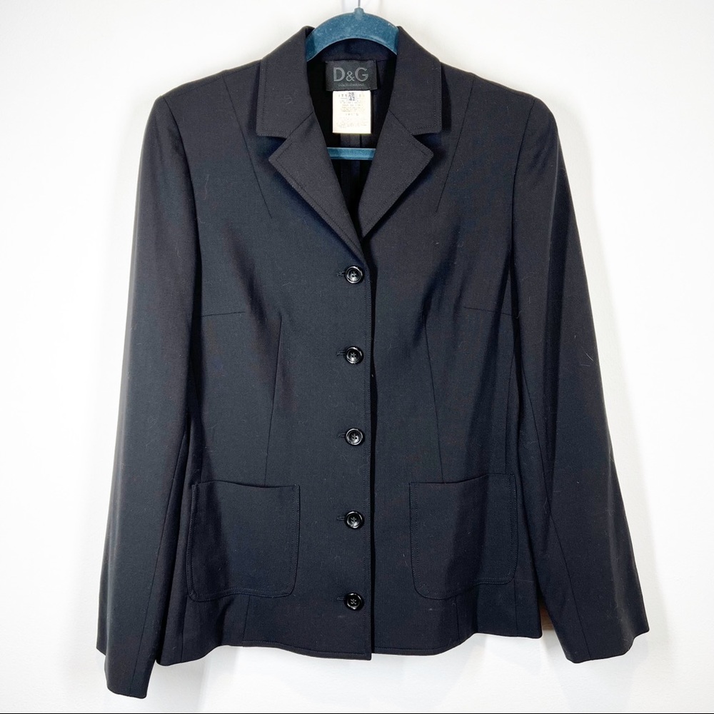 Dolce & Gabbana Black Blazer Jacket